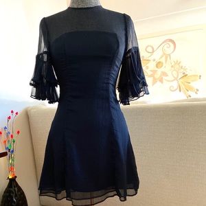 Beautiful navy cocktail dress.